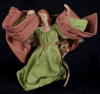 Victorian Christmas Angel GLORIA Nativity Ornament Figure Vintage